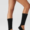 Chaussettes à lanières Siren Grip pour femme - Noir