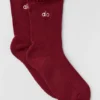 Chaussettes Lettuce Edge pour femme - Rouge « Summer Romance »