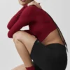 Chaussettes Lettuce Edge pour femme - Rouge « Summer Romance »