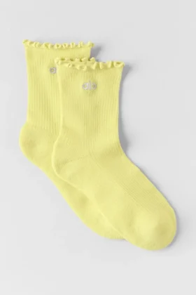 Chaussettes « Lettuce Edge » pour femme - Sunshine