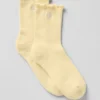 Chaussettes Lettuce Edge pour femme - Warm Butter