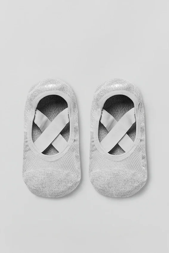 Chaussettes Pivot Barre pour femme - Gris chiné athlétique