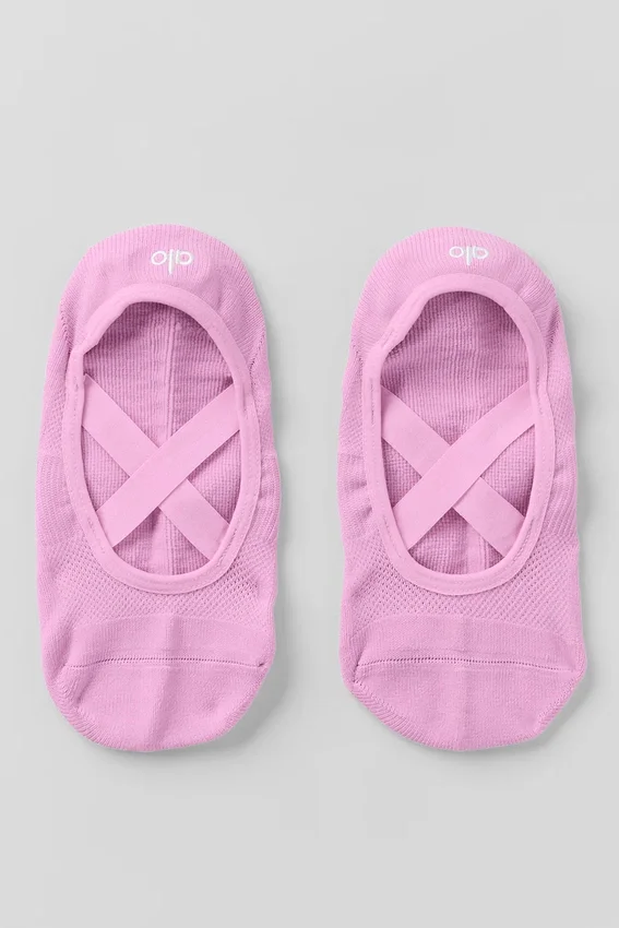 Chaussettes Pivot Barre pour femme - Rose Candy Heart