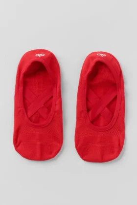 Chaussettes Pivot Barre pour femme - Rouge vif