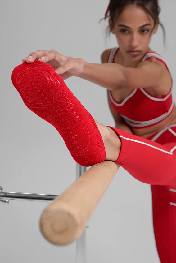 Chaussettes Pivot Barre pour femme - Rouge vif