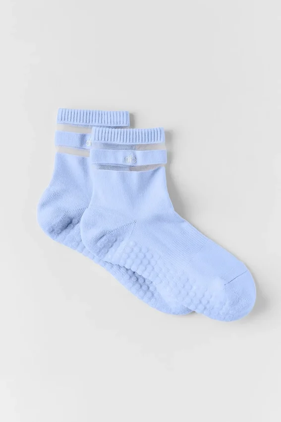 Chaussettes Pulse Grip pour femme - Bleu Provence clair
