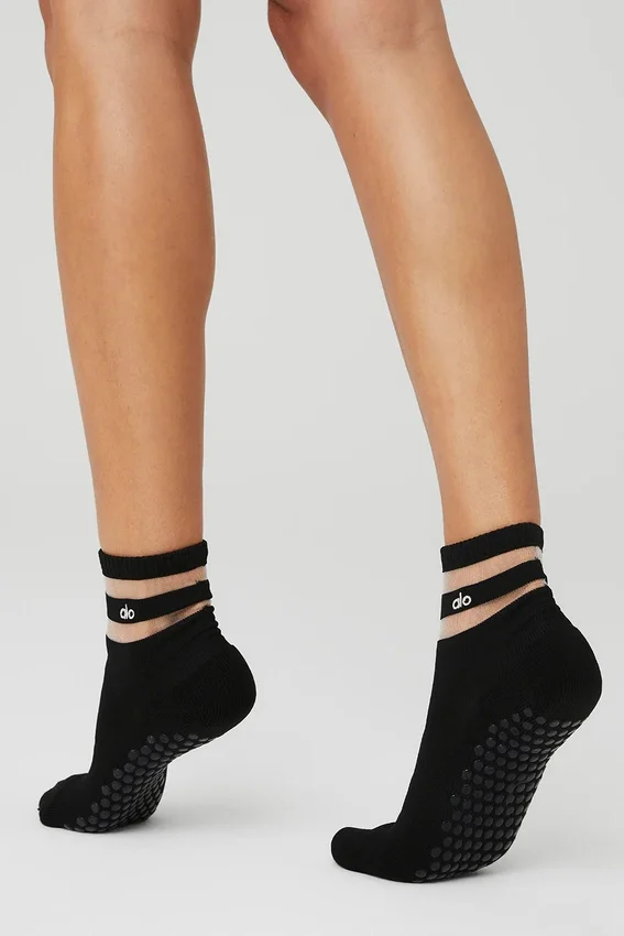 Chaussettes Pulse Grip pour femme - Noir