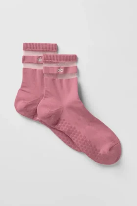 Chaussettes Pulse Grip pour femme - Rose sauvage