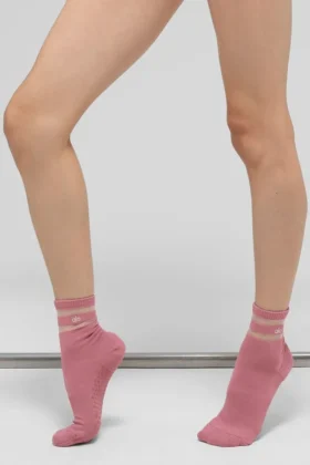 Chaussettes Pulse Grip pour femme – Rose sauvage