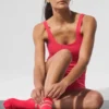 Chaussettes Pulse Grip pour femme - Rouge bonbon
