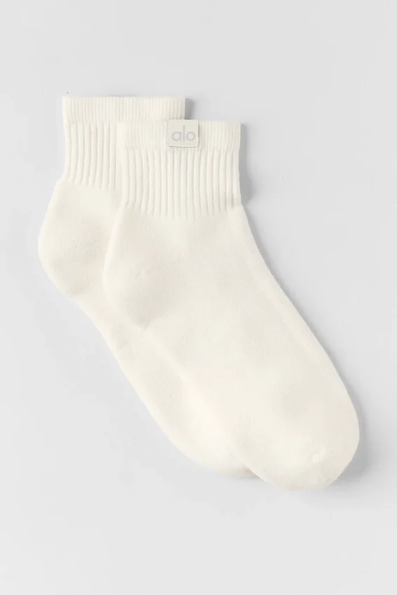 Chaussettes Quarter Crew Street - Ivoire