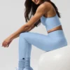 Chaussettes retroussées unisexes - Bleu coquillage