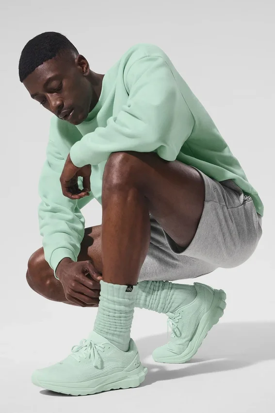 Chaussettes retroussées unisexes - Menthe verte