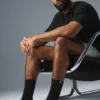 Chaussettes retroussées unisexes - Noir