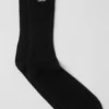 Chaussettes unisexes en laine et cachemire « Light Frosted » - Noir/Ivoire
