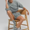 Chaussettes unisexes mi-hautes discrètes - Gris lunaire