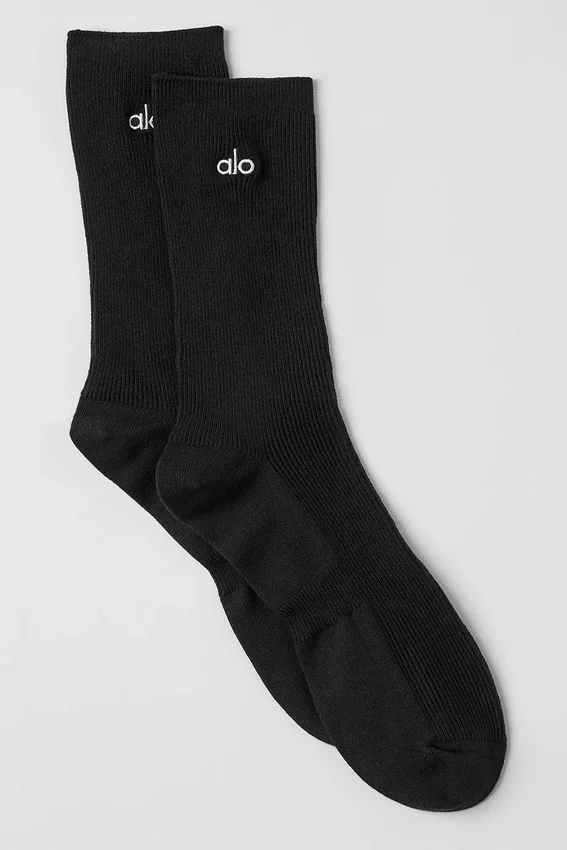 Chaussettes unisexes mi-hautes discrètes - Noir