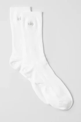 Chaussettes unisexes mi-mollet discrètes - Blanc