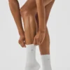 Chaussettes unisexes mi-mollet discrètes - Blanc