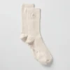 Chaussettes unisexes mi-mollet discrètes - Couleur os