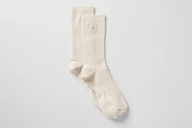 Chaussettes unisexes mi-mollet discrètes - Couleur os