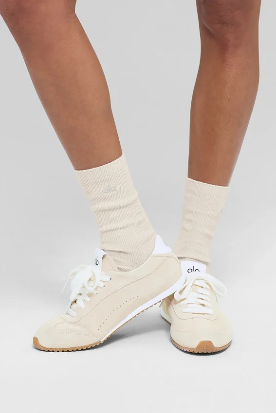 Chaussettes unisexes mi-mollet discrètes - Couleur os