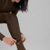 Chaussettes unisexes mi-mollet discrètes - Espresso