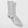Chaussettes unisexes mi-mollet discrètes - Gris chiné athlétique