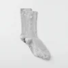 Chaussettes unisexes mi-mollet discrètes - Gris chiné athlétique