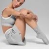 Chaussettes unisexes mi-mollet discrètes - Gris chiné athlétique