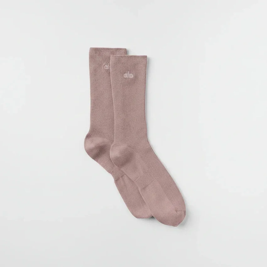 Chaussettes unisexes mi-mollet discrètes - Taupe