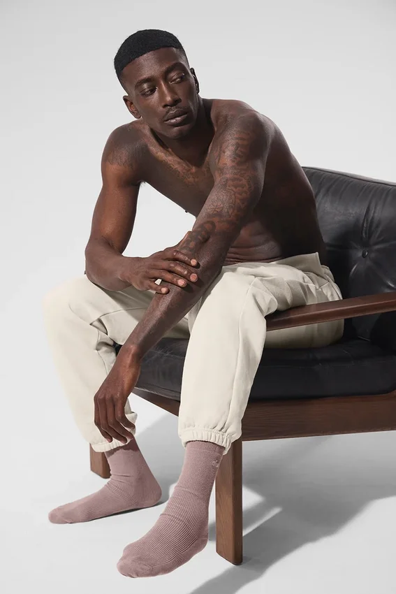 Chaussettes unisexes mi-mollet discrètes - Taupe