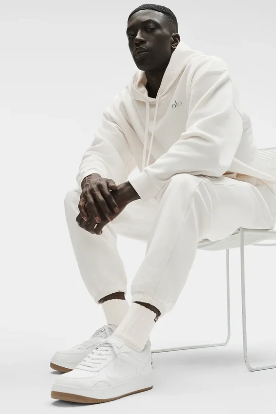 Chaussettes unisexes mi-mollet froncées - Ivoire