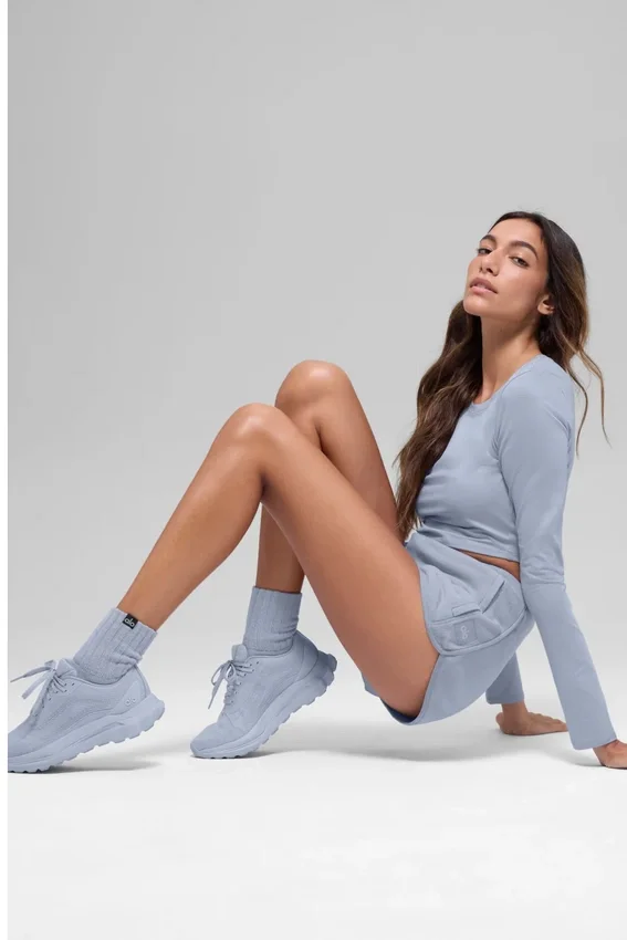 Chaussettes unisexes mi-mollet froncées - Winter Frost