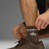 Chaussettes unisexes mi-mollet style rétro - Espresso/Blanc