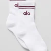 Chaussettes unisexes mi-mollet « Throwback » - Blanc/Bordeaux