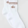 Chaussettes unisexes mi-mollet « Throwback » - Blanc/Brun ensoleillé