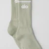 Chaussettes unisexes Throwback - Calcaire/Blanc