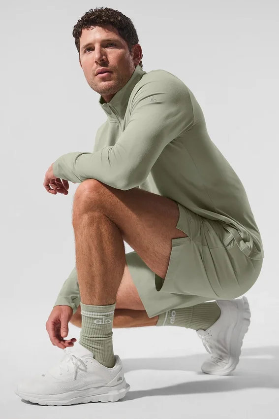 Chaussettes unisexes Throwback - Calcaire/Blanc