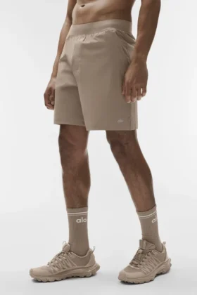 Chaussettes unisexes Throwback – Gravel/Blanc