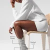Chaussettes unisexes « Washed Scrunch » - Gris brumeux délavé