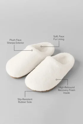 Chaussons de récupération Sherpa – Ivoire