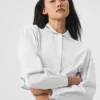 Chemise courte boutonnée « Take Me Out » – Blanche