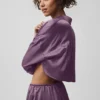 Chemise courte à manches longues boutonnée « Silk Luminous » – Plum Kiss