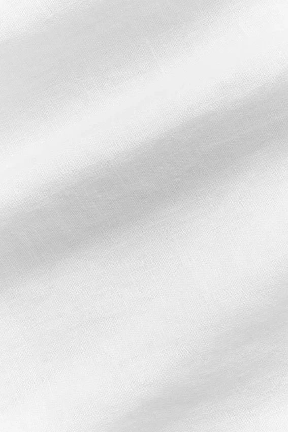 Chemise à manches courtes boutonnée Linen Days - Blanc