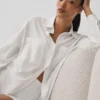 Chemise à manches longues boutonnée Dreamscape - Blanche