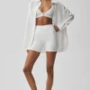 Chemise à manches longues boutonnée Dreamscape - Blanche