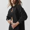 Chemise à manches longues boutonnée en coton Real Deal - Noir