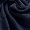 Chemise à manches longues semi-transparente « Golden Hour » à boutons – Bleu marine