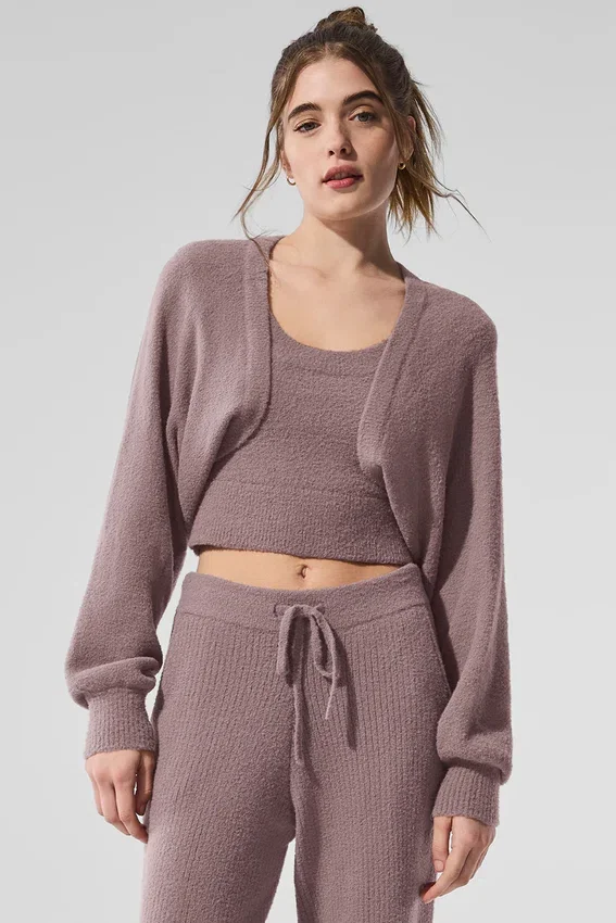 Châle-pull Snuggle up - Champignon